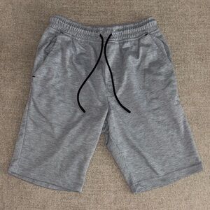 Men's Athletic Gray Shorts with Elastic Waistband